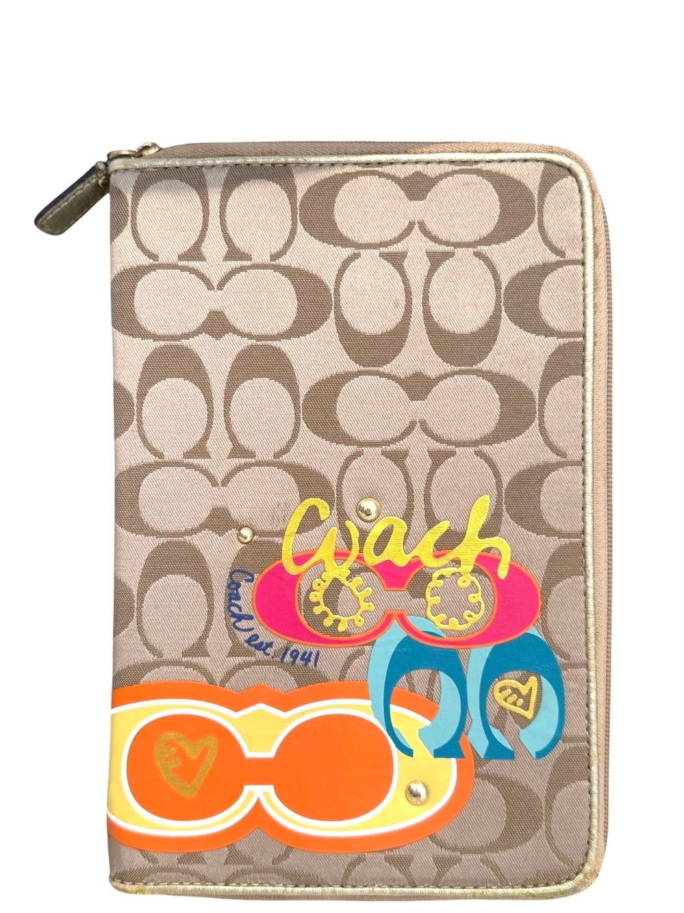 Coach Poppy Signature iPad Folio Case